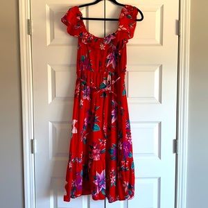 Floral Mid-Length Dress